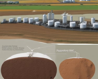 A worker in a laboratory coat, hairnet, and face mask is handling a large quantity of chocolate-coated products in a stainless steel drum using blue gloves. The setting appears to be a sterile environment, likely a food production or quality control facility.