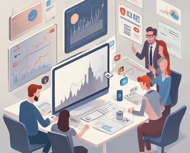 A vibrant restaurant with customers enjoying their meals and using smartphones.