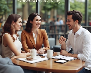 A training session in progress with diverse professionals.