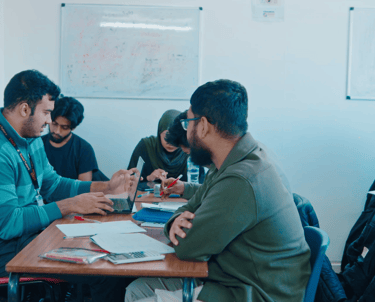 group tutoring session with excel tutors