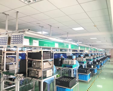 Walkie talkie product line factory tour