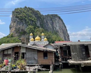 thailand phang nga panyee floating village mosque