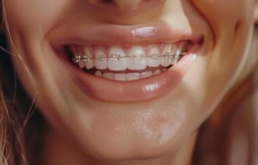 Ortodoncia con brackets zafiro