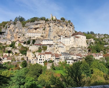 Rocamadour depuis la route de Couzou