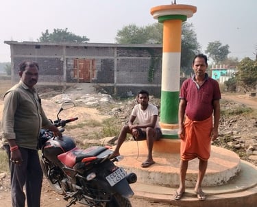 person on the atal chowk