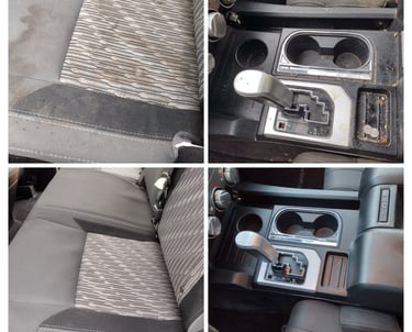 seat and cup holder cleaning