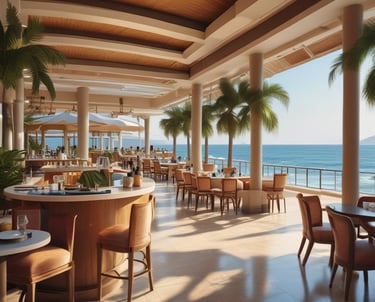 A cityscape with a real estate sign in the foreground, prominently displaying the name and phone number. Surrounding the sign are various buildings with different architectural styles, some with scaffolding and green netting. The scene features a mix of older, worn structures alongside modern glass-fronted buildings. Power lines and construction materials add to the urban complexity.