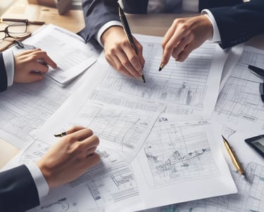 Several overlapping posters with bold text in Vietnamese advertising financial services. Some numbers are highlighted in red, indicating contact information. The posters are worn and layered on a rough urban surface.