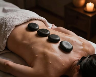 a beach with palm trees and blue water