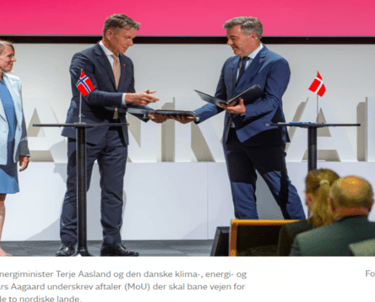 Norge og Danmark sammen om en bærekraftig fremtid