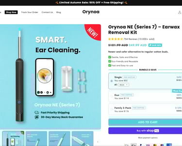 orynoa smart ear cleaning
