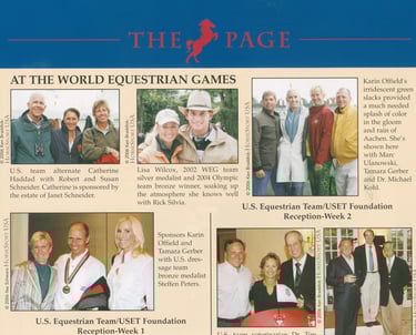 Rick Silvia & Lisa Wilcox, World Equestrian Games 2006 Aachen, Germany