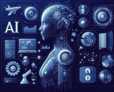 AI generated image representing AI projects