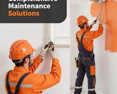 A modern building with a unique architectural design featuring a pattern of geometric brown panels and large windows. Several levels have small balconies. Two workers are suspended by ropes, performing maintenance or cleaning.