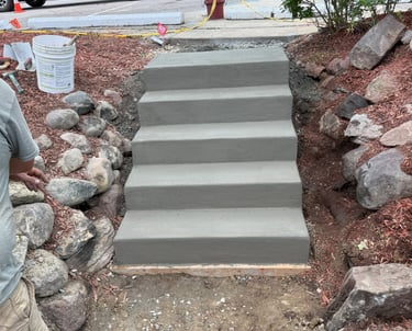 Custom Concrete Stairs