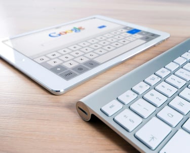 ipad montrant google