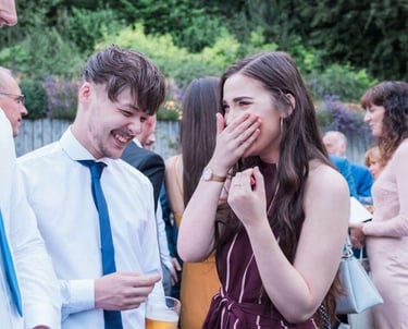 shocked wedding guests