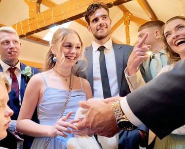 magic at wedding reception