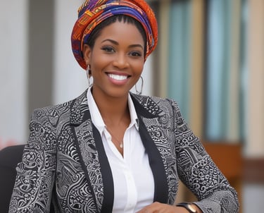 woman smiling wearing denim jacket
