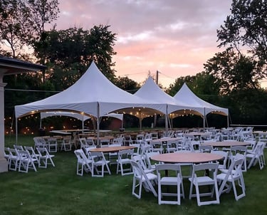 Event tents, chairs, tables, el paso diamond events