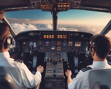 A high-quality image of a pilot training session in progress.