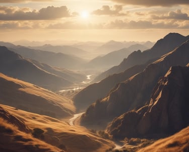 landscape photography of mountain hit by sun rays