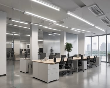 A team managing IT systems in a control room.