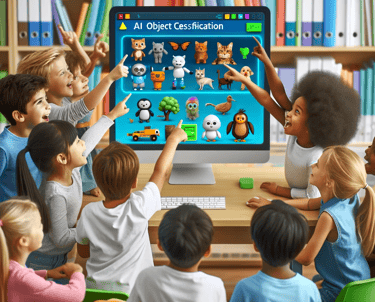 AI-Powered Drawing Tool: An AI project that turns sketches into detailed drawings, teaching kids abo