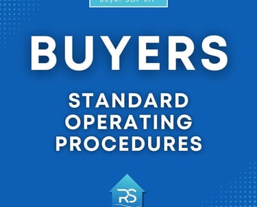 Home Buyers Standard Operating Procedures SOPs