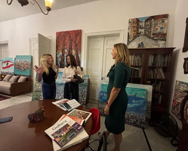 U.S. Ambassador Lisa Johnson visit to Jessy Tabet