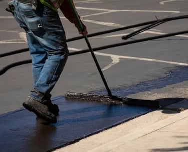 "Driveway sealcoating service in Michigan by Tupacz Sealcoating"