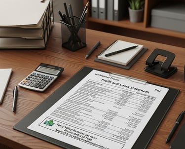 Photo of a Profit and Loss Statement