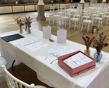 Wedding Ceremony Planned And Ready To Be Performed By David Allbutt Ceremonies