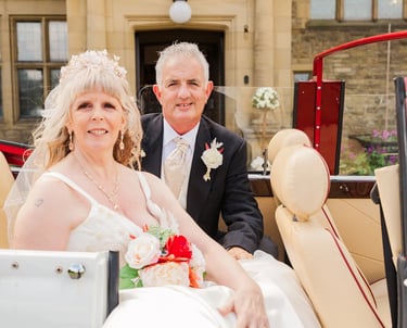 Haworth Hall Wedding Bride and Groom