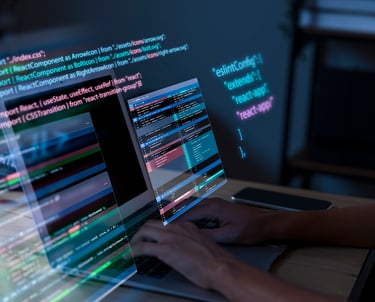 Una pantalla de una computadora mostrando el código de una página web