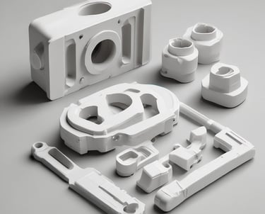 a white plastic object with a camera and some other items