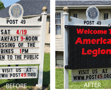 Led Message Board in Wilmington Ohio