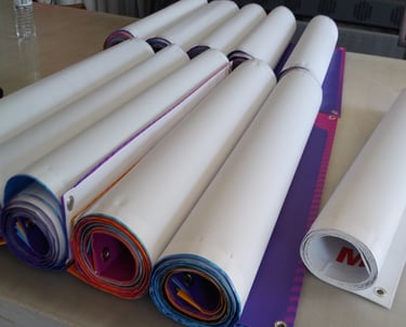 “Durable outdoor vinyl banner with grommets – Accutech Sign Shop Cincinnati”