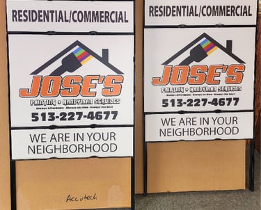 Contractor Yard Signs and Frames, Colerain 45251