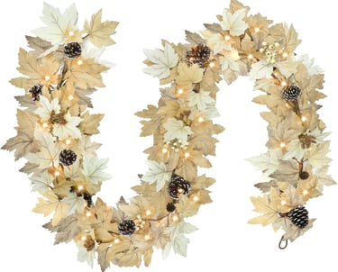 Realistic fall garland