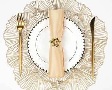 Floral cutout placemat