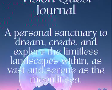 this is an image of the cover page of the Vision Quest Journal by Wiley James at WordWorx media