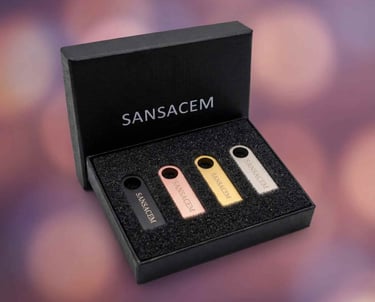 Coffret 4 clés usb sansacem musique libre 