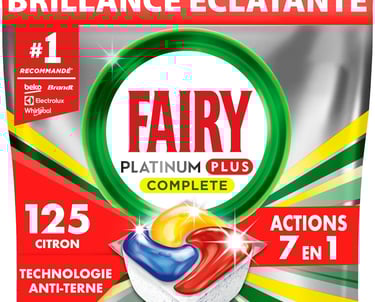 Fairy Platinum Plus Tablettes Lave-vaisselle Tout-en-1