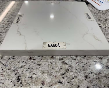 Modern square eased edge for a sleek kitchen finish