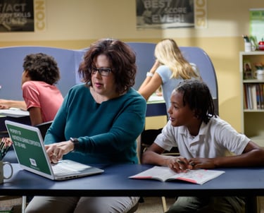 Small group tutoring helps build academic inddependence and confidence for students in Elk Grove