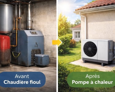 chaudière fioul vs pompe à chaleur