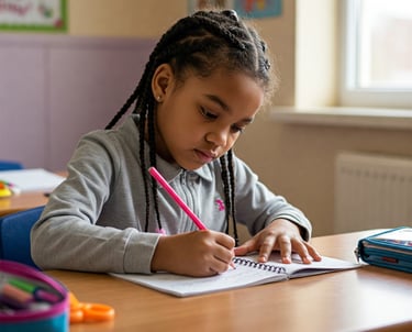 aider les enfants en difficulté avec l'écriture