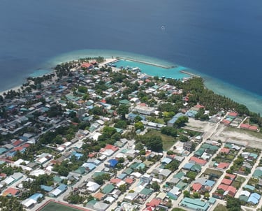 île locale maldives avion