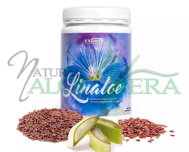Linaloe de Exialoe, complemento alimenticio con aloe vera y plantas para el bienestar de las vías respiratorias.